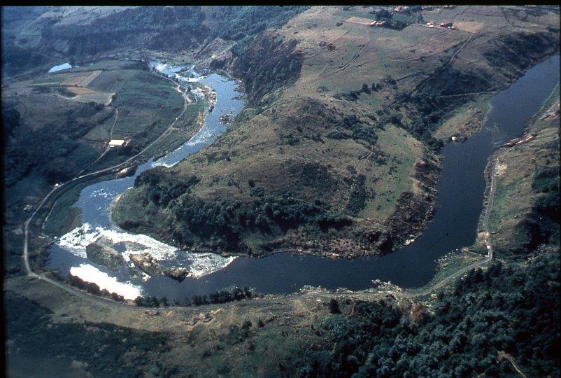 Vue arienne du Saut-du-Perron